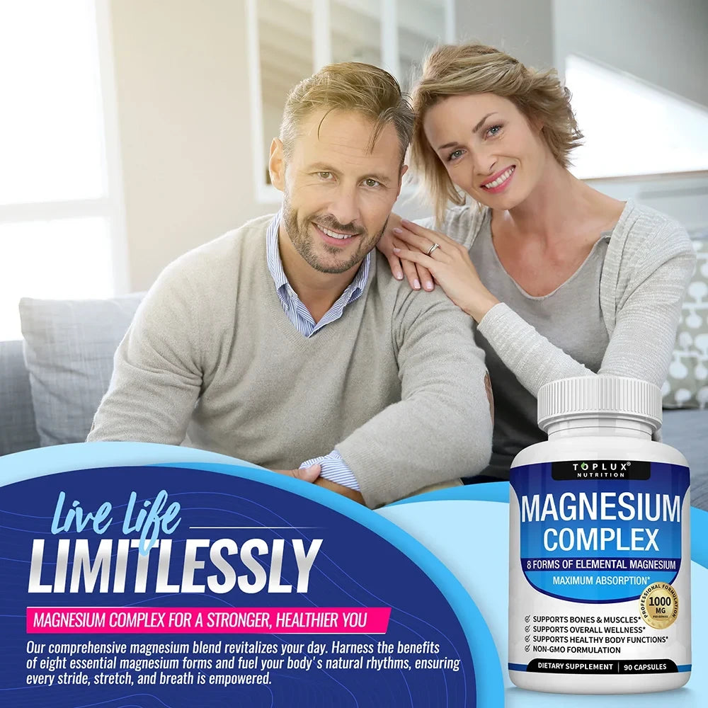 Magnesium Complex Supplement for Sleep and Muscle Relaxation