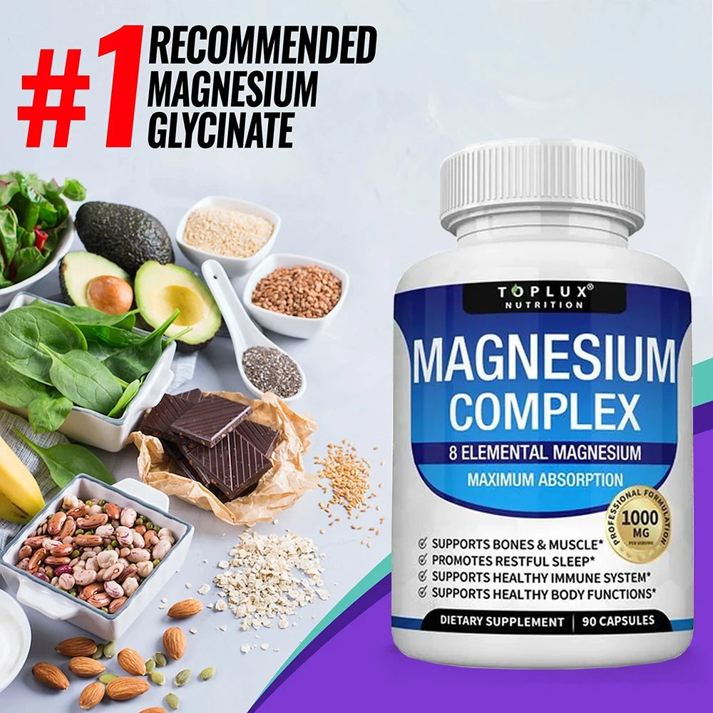Magnesium Complex Supplement for Sleep and Muscle Relaxation