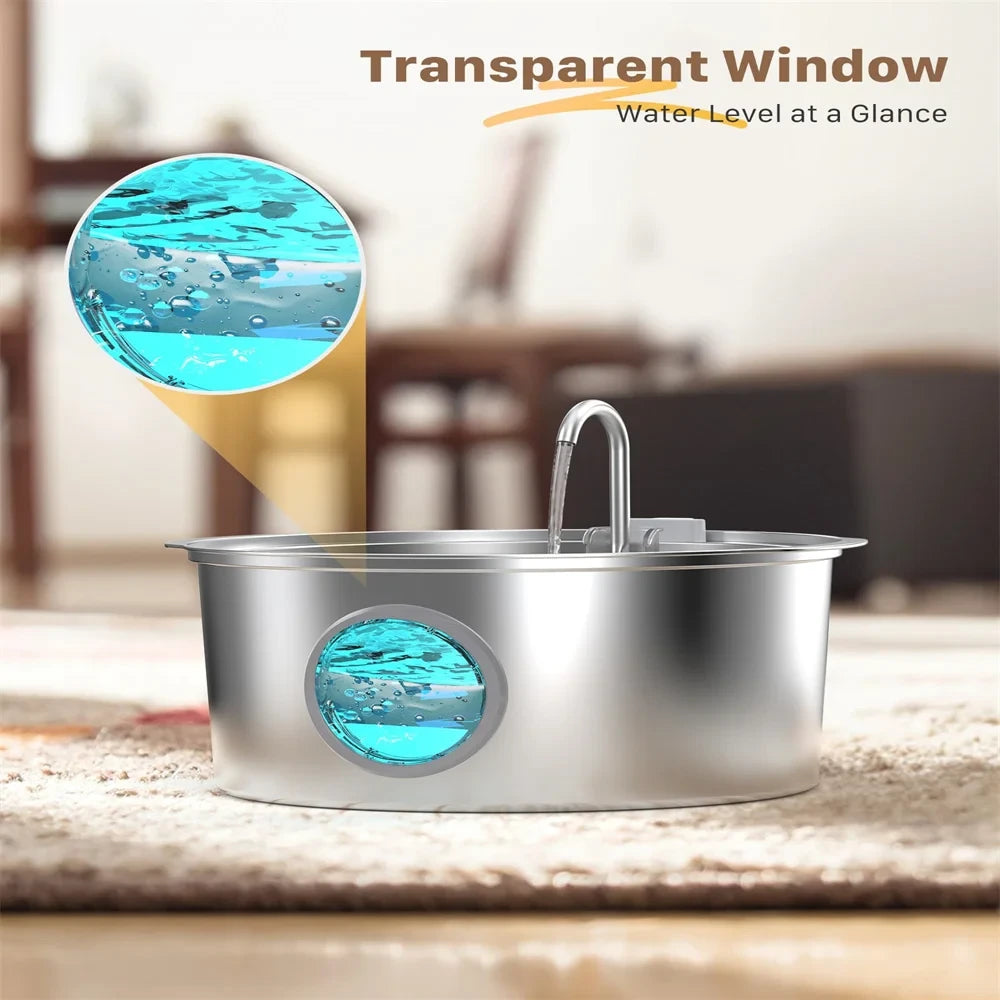 Stainless Steel Dog Water Fountain