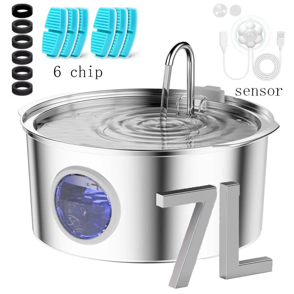 Stainless Steel Dog Water Fountain